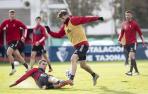 Osasuna entrena para la Copa con el Madrid en el horizonte