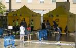 Pruebas a jóvenes en Mendillorri.