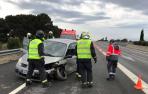 Accidente en la A68 con Policía Foral