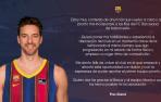 Pau Gasol confirma su regreso al Barcelona