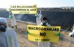 Greenpeace devuelve mil litros de agua contaminada a la macroganja de Caparroso