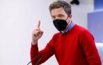 El portavoz de Más País en el Congreso de los Diputados, Íñigo Errejón, en rueda de prensa