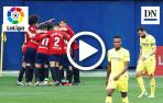 Resumen del Villarreal 1-2 Osasuna en vídeo: gol de Moncayola (0-1)