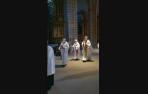 Despedida del Ángel de Aralar de la Catedral de Pamplona