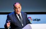 Tebas: "Espero terminar la Liga con un 10 o 20 por ciento de público"