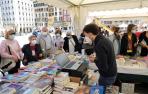 Día del libro en la Plaza del Castillo de Pamplona