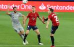 Iñigo Pérez, Oier Sanjurjo y Raúl García, en el Osasuna-Athletic del pasado 24 de octubre en El Sadar.