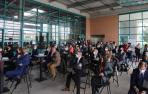 Asistentes al acto de presentación del nuevo DN Management en la rotativa de Diario de Navarra.