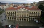 Palacio de Navarra, sede del Gobierno Foral, desde la altura del Paseo de Sarasate