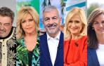 Antonio Canales, Lydia Lozano, Carlos Sobera, Cristina Cifuentes y Fabiola Martínez.