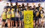 El equipo navarro posa durante el campeonato