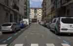 Calle Doctor Landa, en San Jorge, donde ya está pintada la zona azul