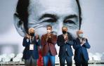 Felipe González, Pedro Sánchez, Zapatero y Almunia