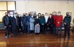 Responsables de diferentes entidades firmantes del protocolo contra la violencia de género de la Mancomunidad de Servicios Sociales Izaga