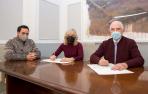 María Caballero, José Ramón Azkoti y Javier Arilla