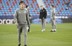 Manu Sánchez minutos antes de medirse al Levante