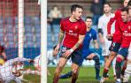El delantero de Osasuna Promesas Kevin Soeiro marcó el tercer gol de su equipo en la última jugada del partido. Fue el empate a 3