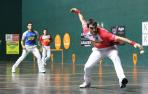Joseba Ezkurdia, durante el partido de ayer en Urretxu