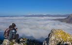 Niebla sobre la Sakana en una imagen tomada desde la sierra de Urbasa