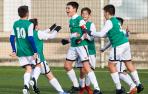 Los jugadores de Juan Bautista Irurzun celebran uno de los goles de las semifinales