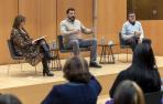 Desde la izquierda, Susana Rodríguez Lezaun, Santiago Díaz y Javier Martínez