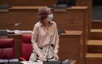 Archivo - La consejera de Cultura y Deporte del Gobierno de Navarra, Rebeca Esnaola, en un pleno del Parlamento de Navarra (archivo)