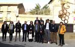 Una representación de los asistentes ayer al acto de presentación del proyecto Vivid en San Martín de Unx