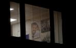 Cuadro de Pablo Casado, en el interior de las oficinas del PP en Madrid