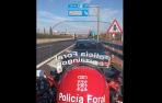 Imagen del vehículo accidentado en la A-68, en Tudela