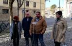 El presidente del PNV de Navarra, Unai Hualde, acompañado por el presidente del PNV, Andoni Ortuzar