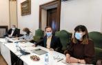 Los socialistas Federico Colmenar, Silvia Velásquez, Xabier Sagardoy y Maite Esporrín