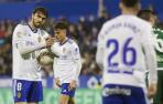 Imagen de un partido del Real Zaragoza esta temporada