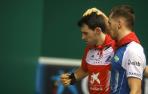 Jokin Altuna y Unai Laso, tras la final del Cuatro y Medio navarro