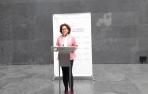 La consejera Maeztu durante la valoración de los datos de la Encuesta de Población Activa (EPA) correspondientes a Navarra en el primer trimestre de 2022