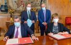 Firma del convenio entre La Universidad de Navarra y la Fundación Ramón Areces