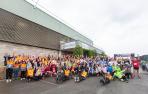 Participantes de la tercera edición de la Carrera por la Seguridad Laboral de Fundación Industrial Navarra