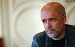 El secretario general nacional de CC OO, Unai Sordo, este jueves durante la entrevista con este periódico en Pamplona