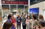 La consejera Gómez acude a la feria para respaldar al vino navarro, que en esta edición cuenta con la mayor presencia de bodegas