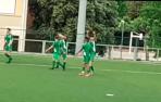 Uno de los futbolistas del CD Iruña durante la celebración de un gol