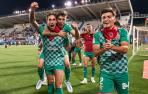 Íñigo Eguaras y Aitor Buñuel, en la celebración del ascenso del Almería