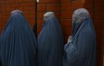 Mujeres con burka en las calles de Kabul