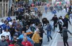 Un encierro en Tafalla en septiembre de 2021