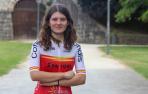 Estíbaliz Sagardoy con el maillot de campeona de la Copa de España XCO Cofidis