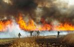 Bomberos, trabajando en un incendio