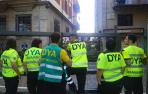 Voluntarios de DYA Navarra, en el recorrido del encierro