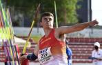 Asier Martínez, en la pista de la Universidad de Corban (Oregón)