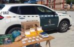 Imagen del tabaco requisado por los agentes de la Guardia Civil en Milagro