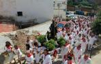 Monteagudo procesiona por las calles de la localidad con su patrón San Roque.