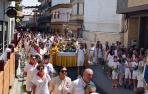 Imagen de la procesión de San Roque celebrada ayer durante el día grande de las fiestas de Murchante.