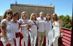 LOS COHETEROS De izda a dcha. Ascensión Elvira, Conchi Suberviola, Silvia Ramírez, Sonia Ruiz, Fernando Jiménez, Mila Sádaba y Mati Moreno.